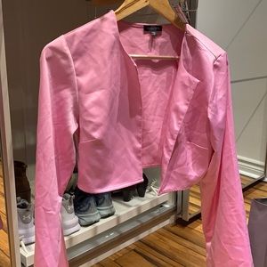 Silk dynamite blouse blazer style cardigan crop